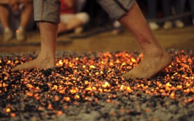 FIREWALK FEAT BOOSTS CHARITY