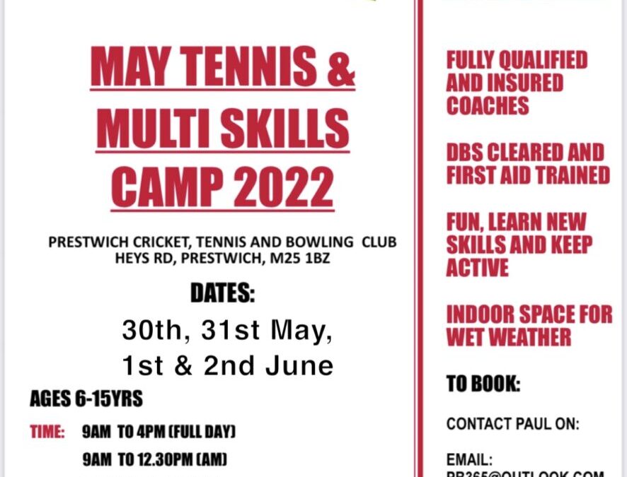 May Tennis Camps